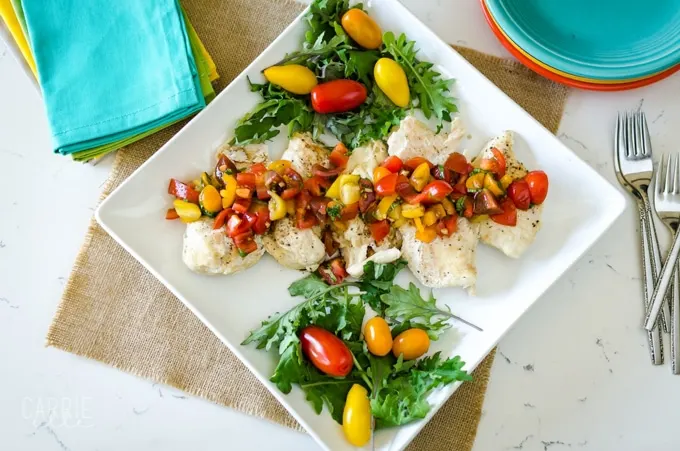 21 Day Fix Instant Pot Chicken Bruschetta