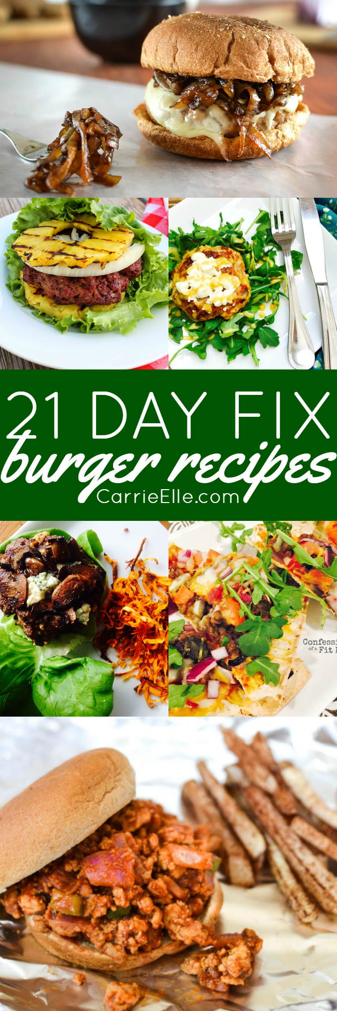 21 Day Fix Burger Recipes