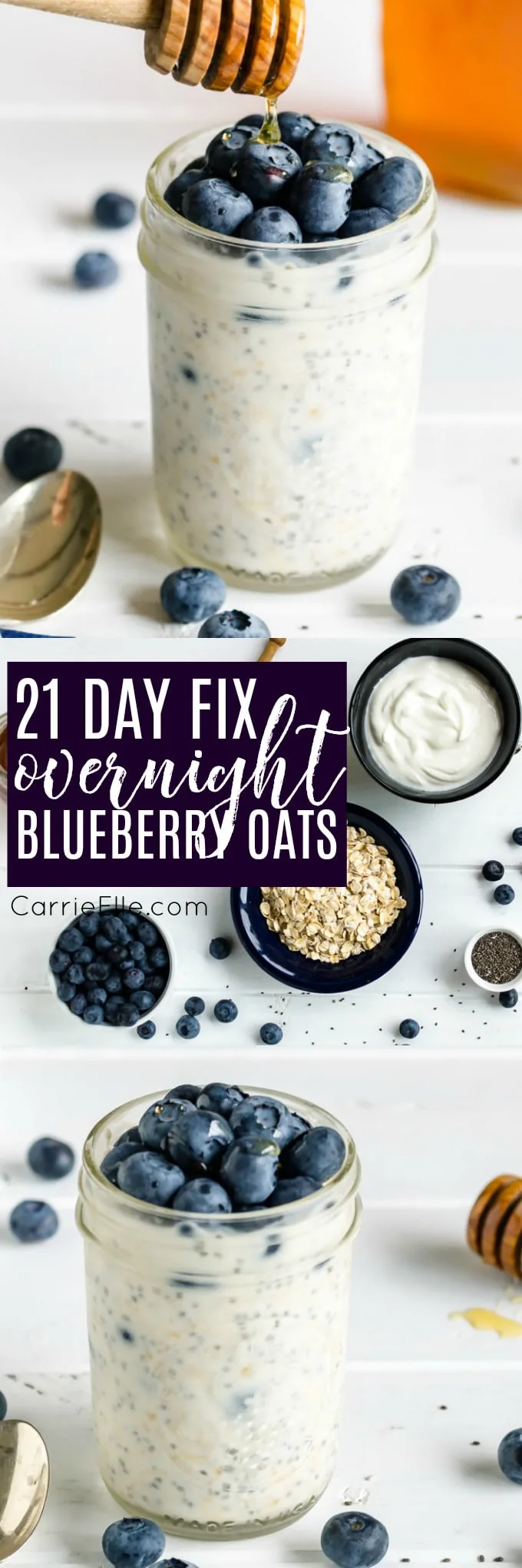 21 Day Fix Blueberry Overnight Oats