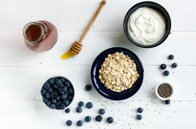 21 Day Fix Blueberry Overnight Oats