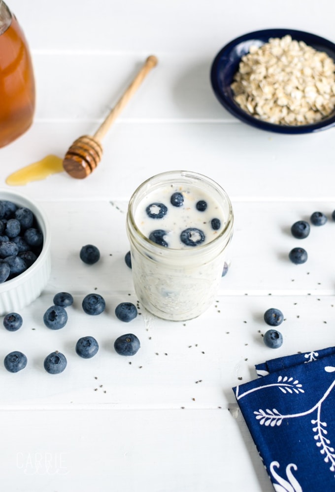 21 Day Fix Blueberry Overnight Oats