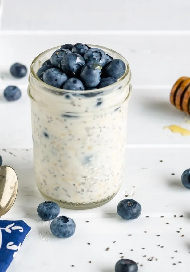 21 Day Fix Blueberry Overnight Oats