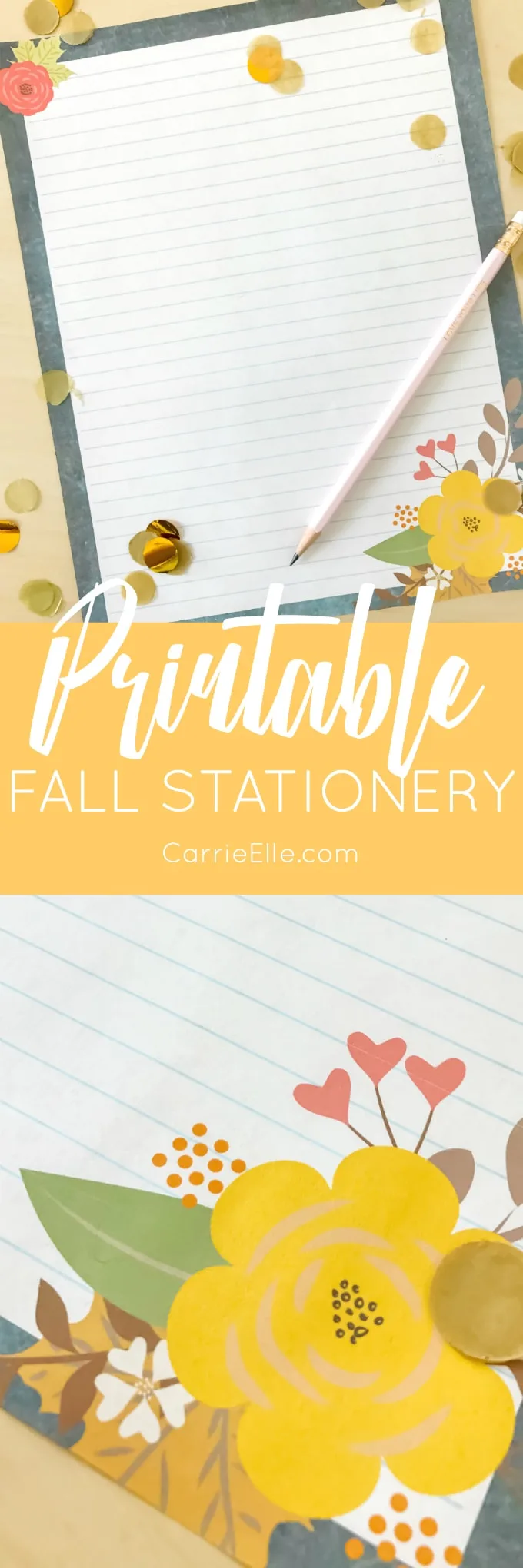 Printable Fall Stationery