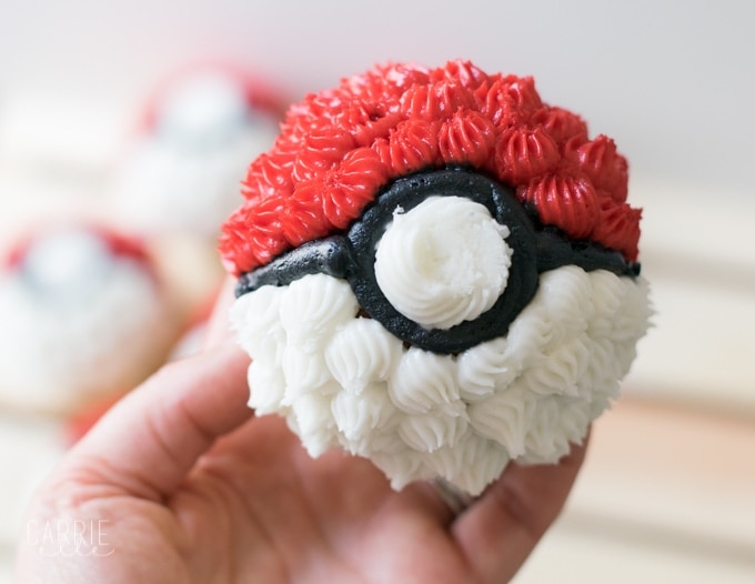 Poke Ball Cupcakes