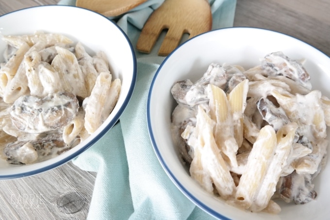 21 Day Fix Ricotta Penne with Mushrooms