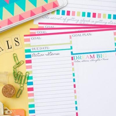 Printable Goal Planning Page