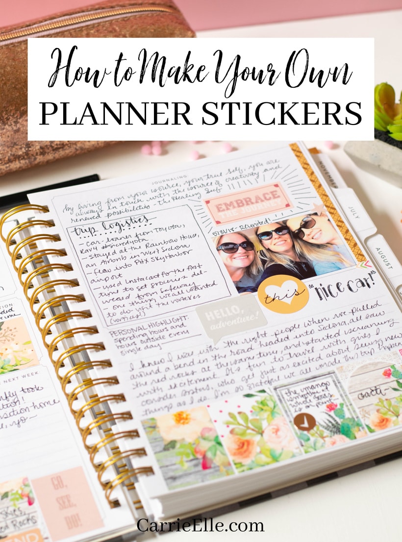 Uitgelezene How to Make Your Own Planner Stickers - Carrie Elle BS-48