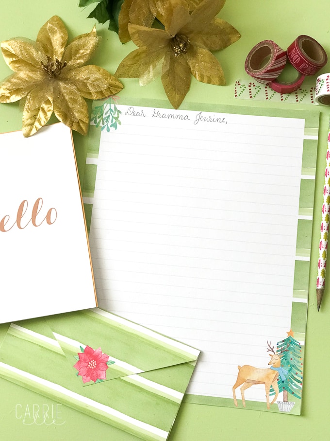 Printable Stationery Christmas
