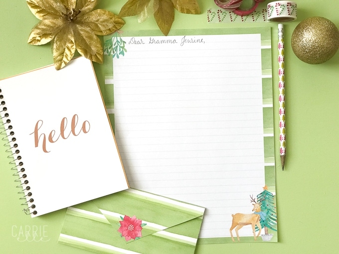 Free Printable Stationery Christmas