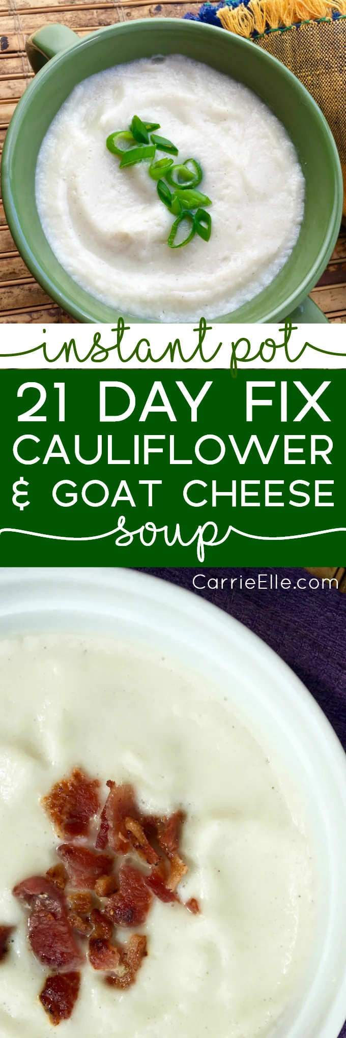 Instant Pot 21 Day Fix Cauliflower Soup