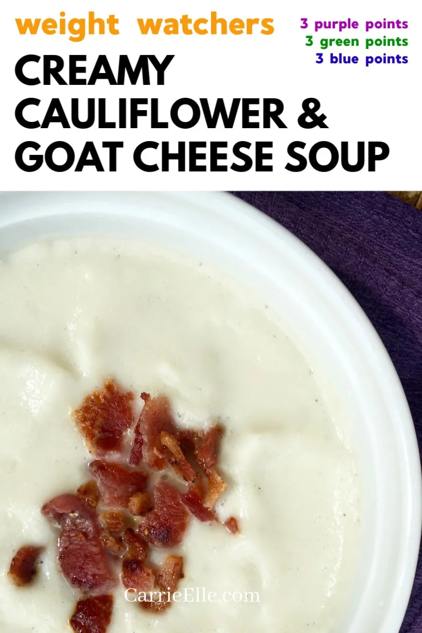WW Cauliflower Goat Cheese Soup