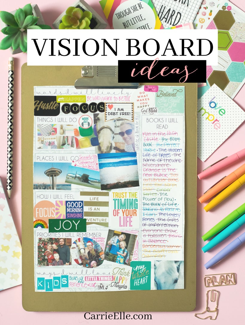 Vision Board Topics To Get You Started Carrie Elle