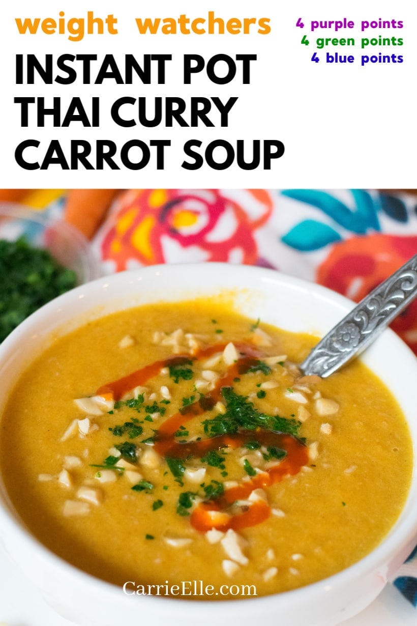 WW Instant Pot Thai Carrot Curry Soup