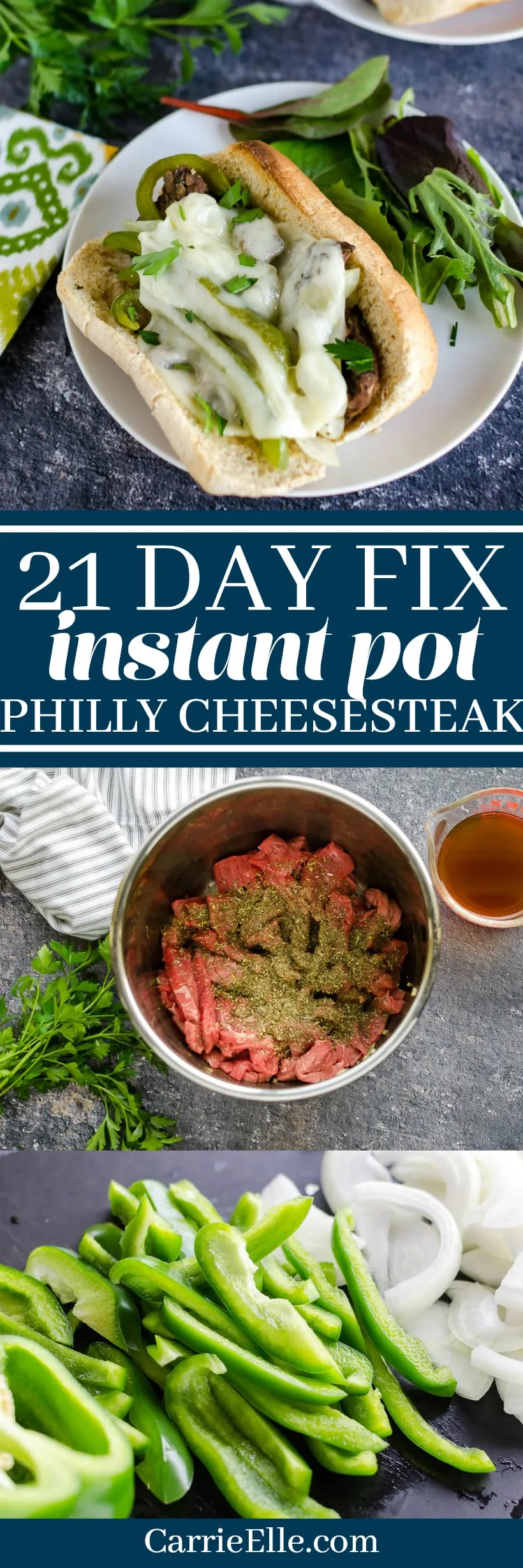 21 Day Fix Instant Pot Philly Cheesesteak