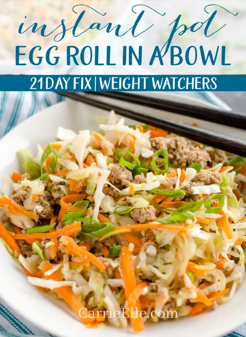 Instant Pot Egg Roll in a Bowl 21 Day Fix Weight Watchers