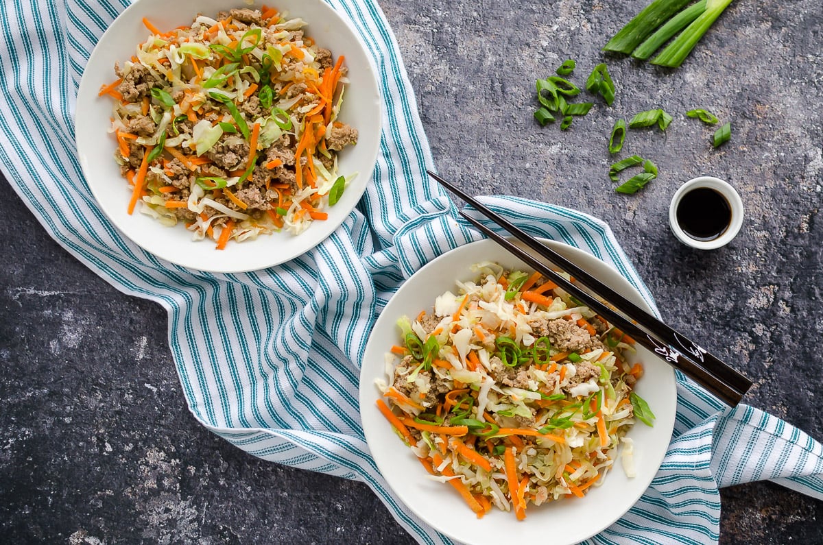 Weight Watchers Instant Pot Egg Roll Bowl with Freestyle SmartPoints / 21  Day Fix - Carrie Elle