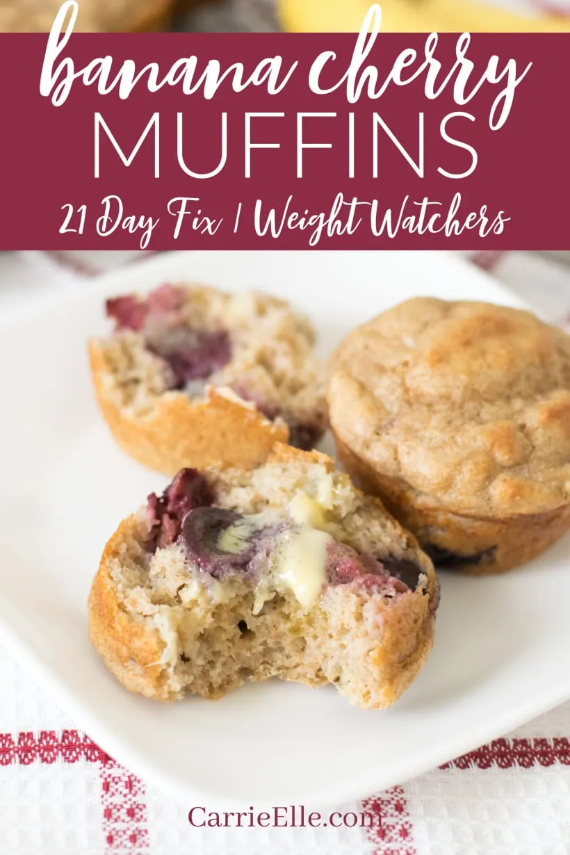 Banana Cherry Muffins Weight Watchers 21 Day Fix