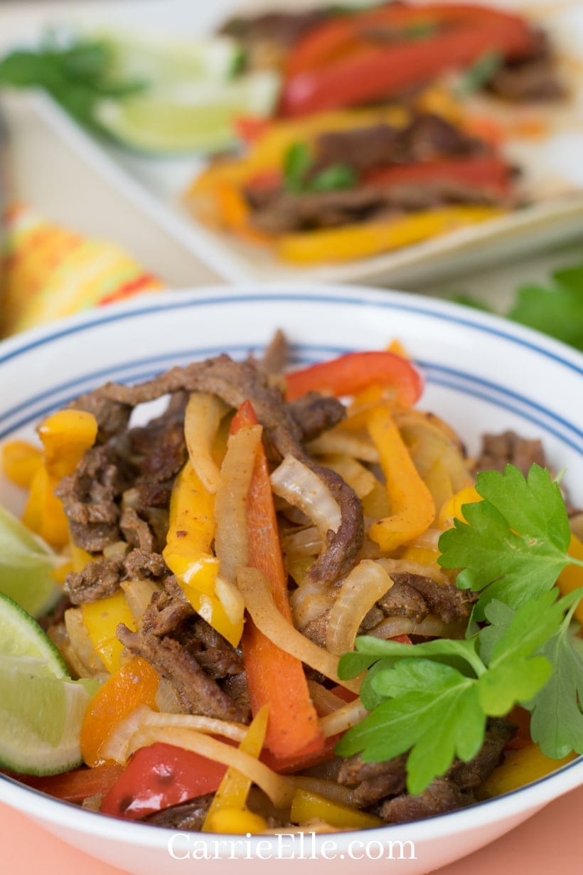 Sheet Pan Fajitas in a Bowl