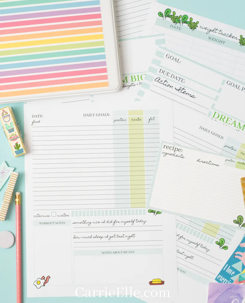 Printable Keto Tracker and Food List