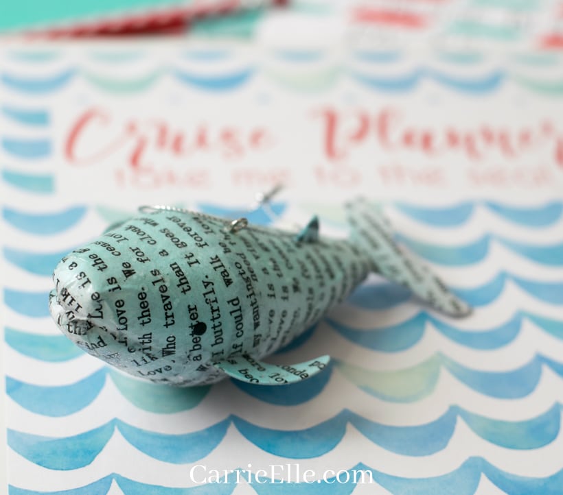 word whale ornament