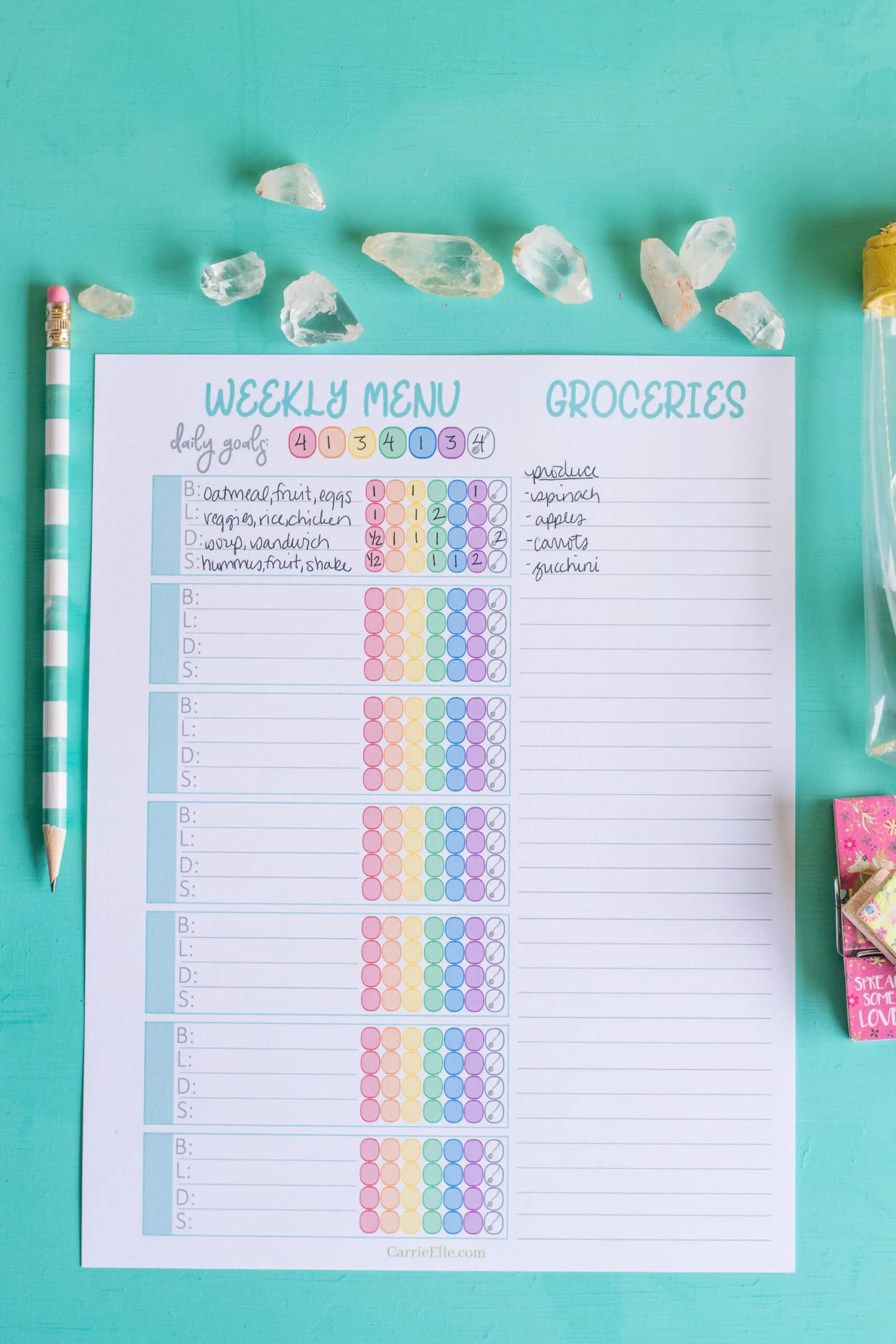 Printable 21 Day Fix Meal Plan