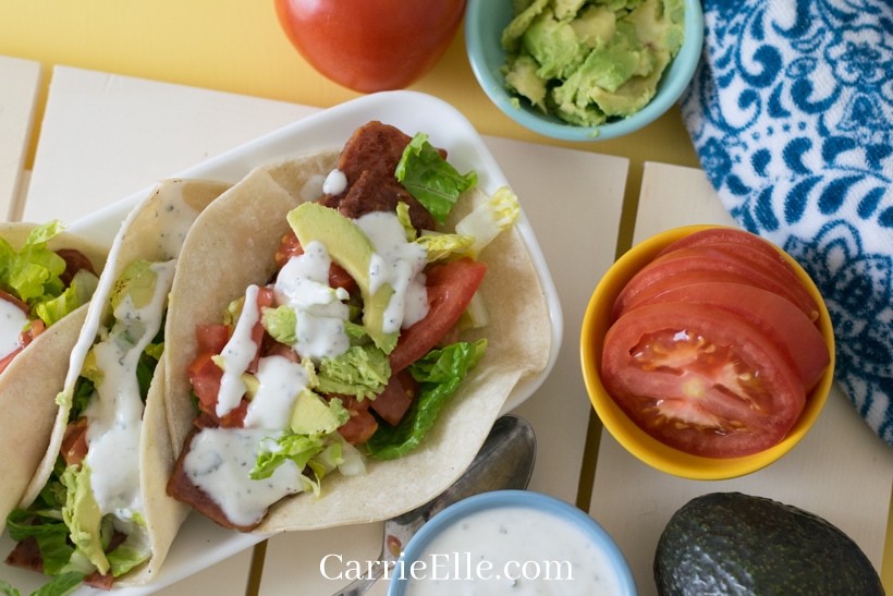 21 Day Fix Portion Fix Bacon Ranch Tacos