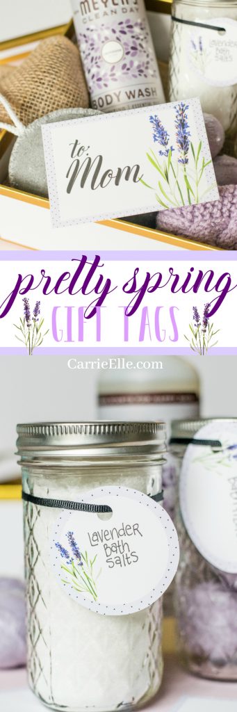 Printable Lavender Gift Tags - Carrie Elle
