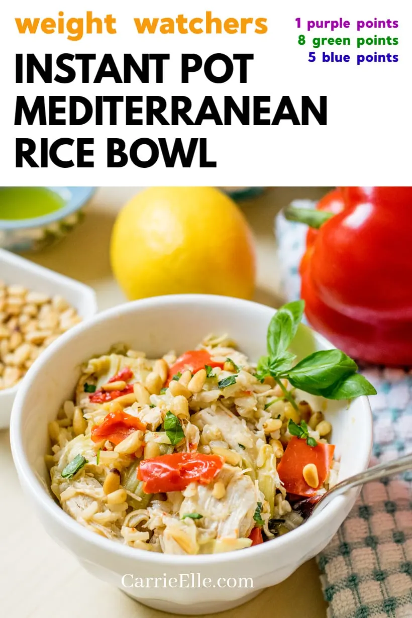 Instant Pot Mediterranean Chicken and Rice Bowl 21 Day Fix