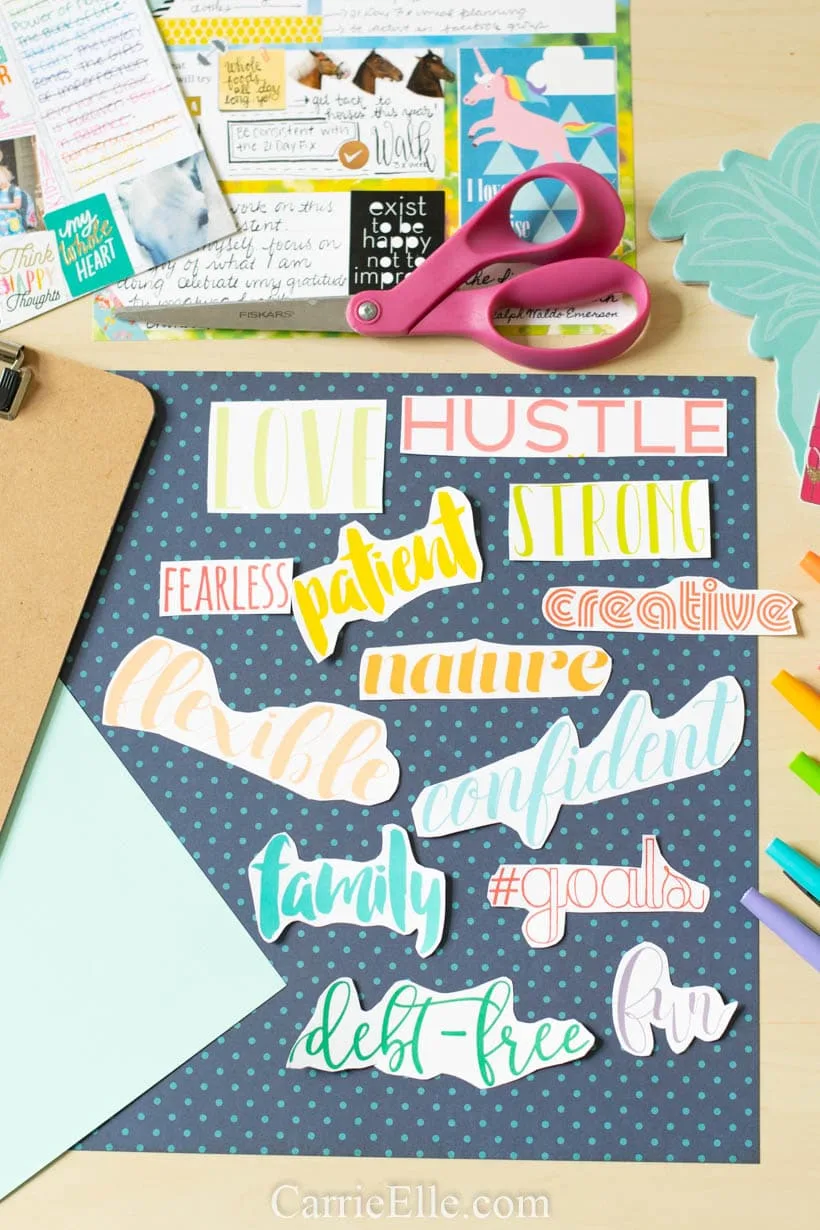 Printable Vision Board Words