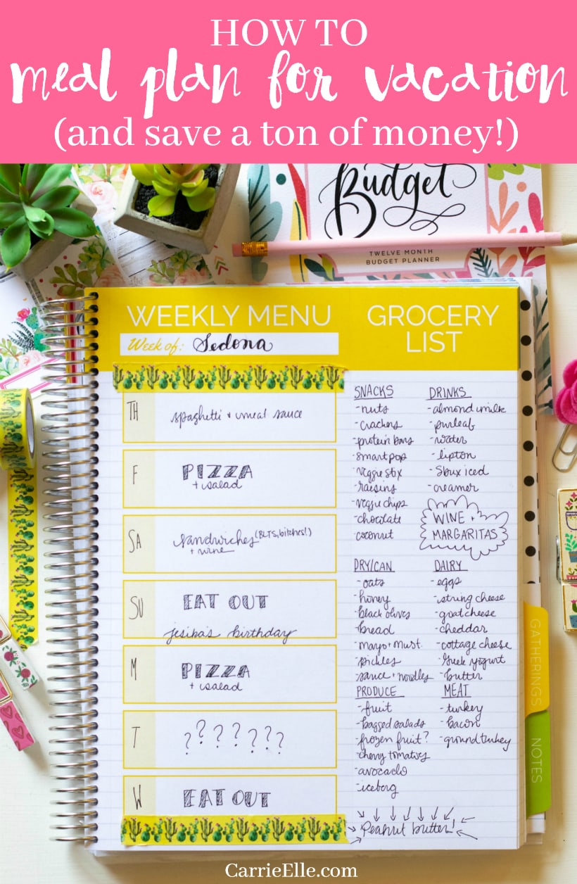 How to Meal Plan for Vacation