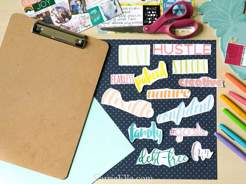 Printable Vision Board Words