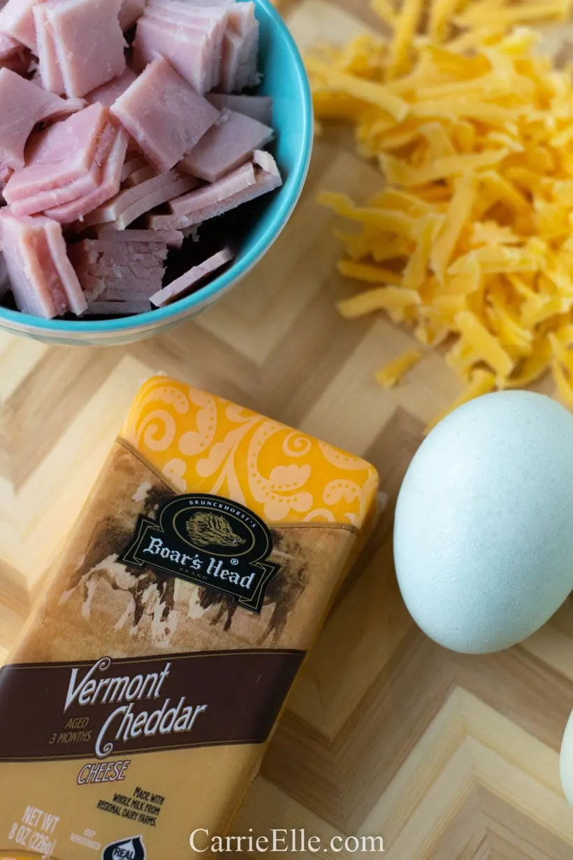 21 Day Fix ham and cheese breakfast quiche