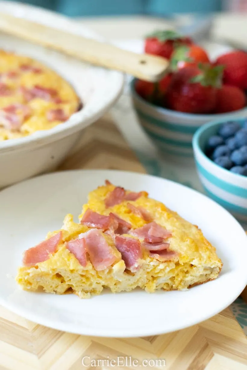 21 Day Fix ham and cheese breakfast quiche