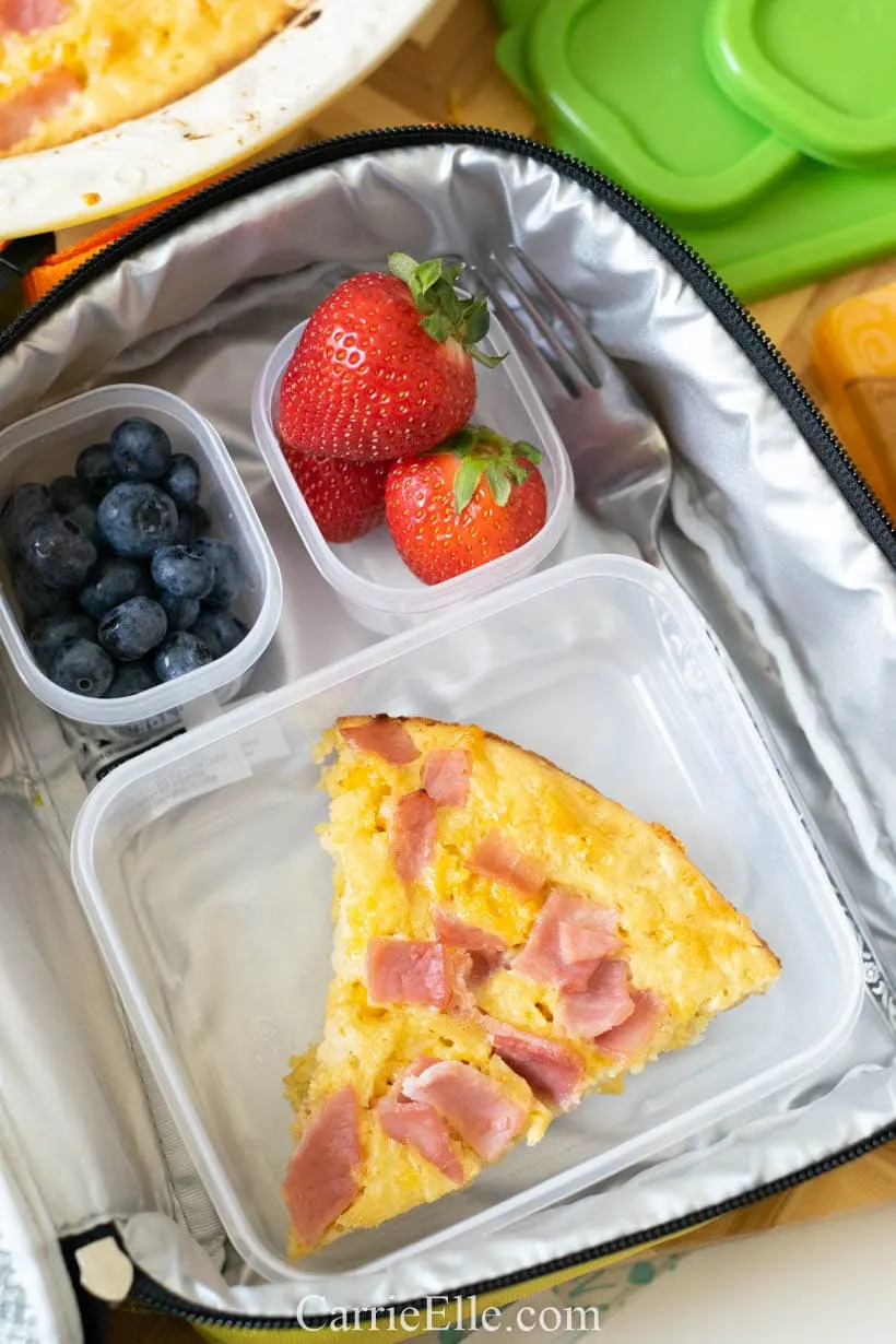 21 Day Fix ham and cheese breakfast quiche