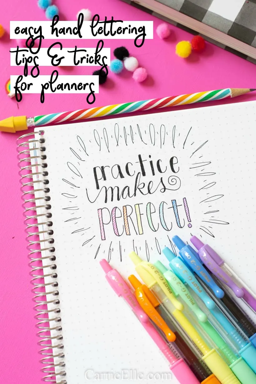 Easy Hand Lettering for Planners - Carrie Elle