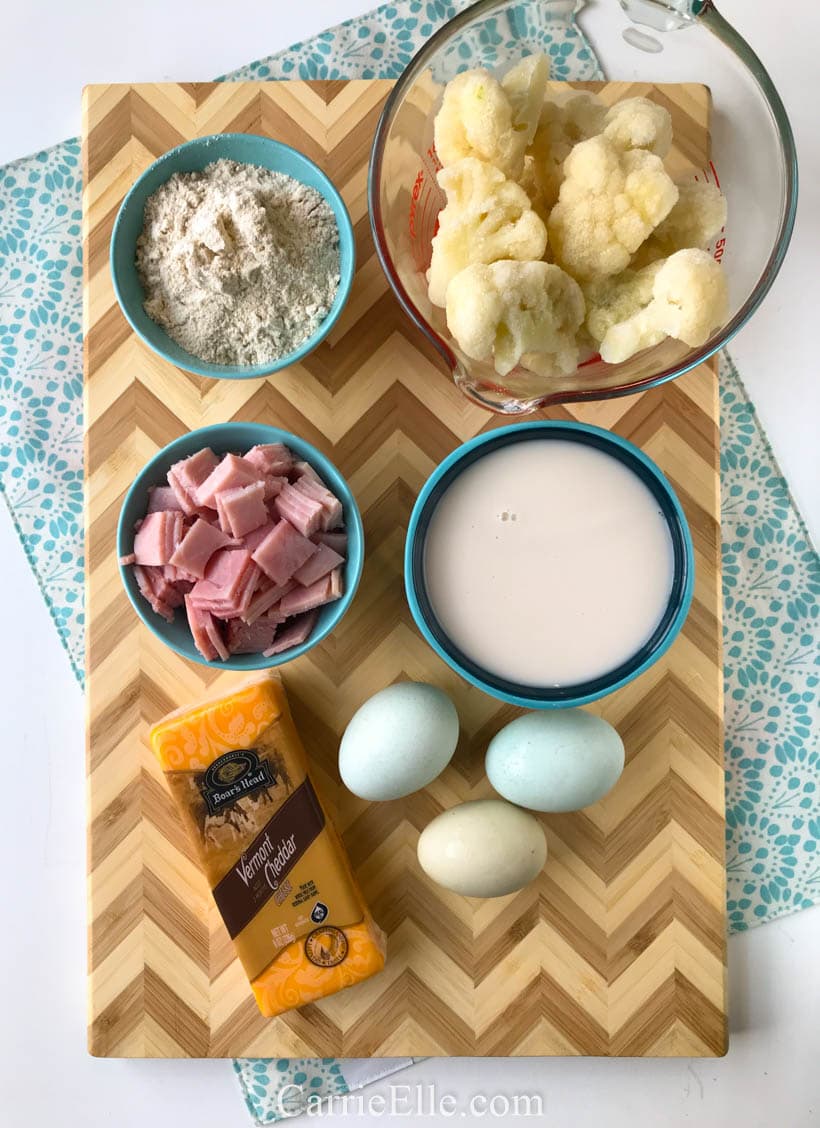 21 Day Fix ham and cheese breakfast quiche
