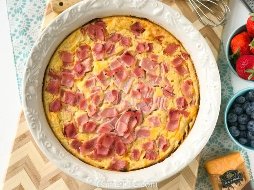 21 Day Fix ham and cheese breakfast quiche