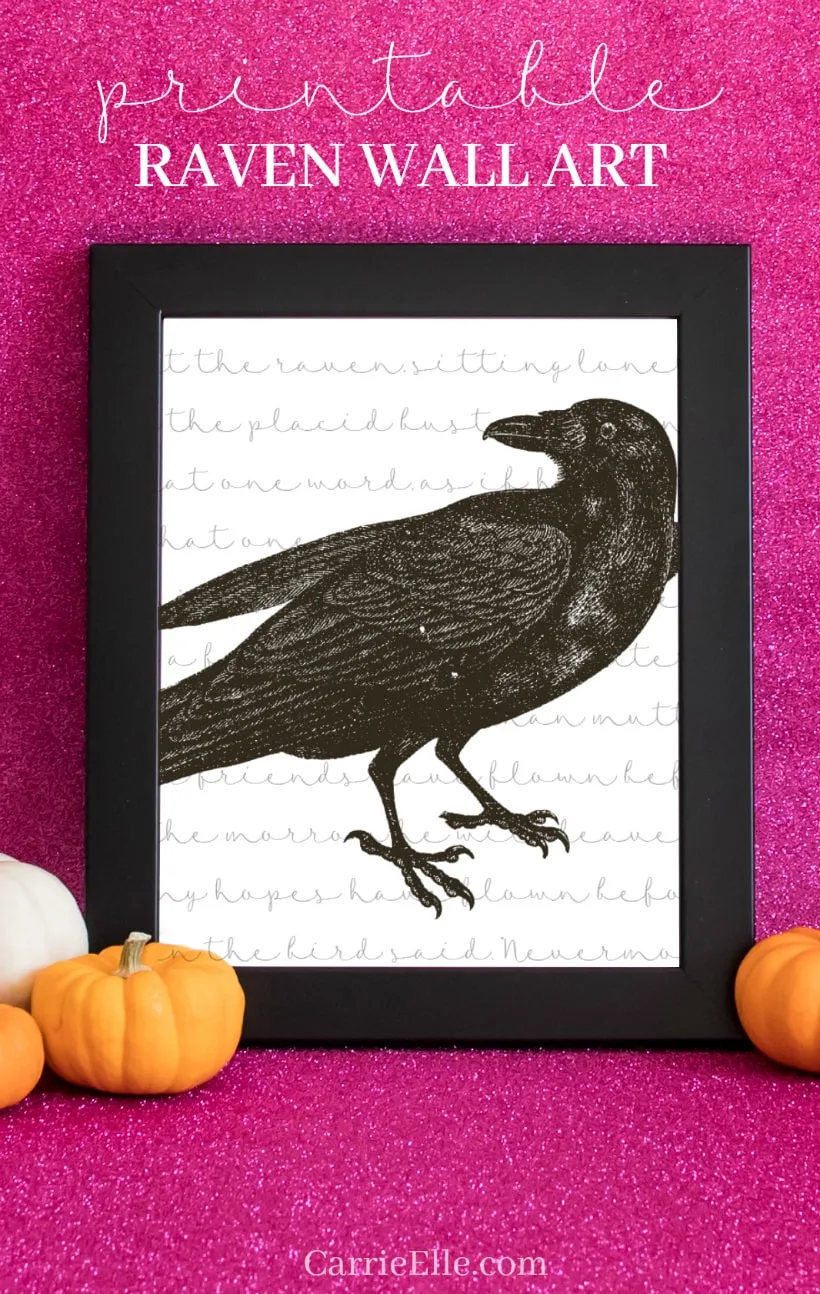 Printable Raven Wall Art