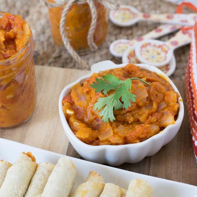 Afternoon Snacking & a Mild Pumpkin Salsa Recipe