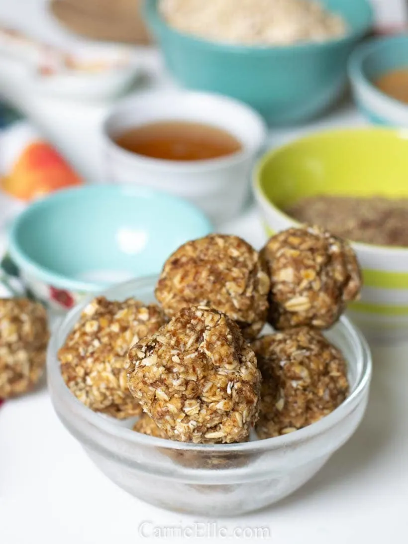 Peanut Butter, Honey, and Cinnamon Energy Balls