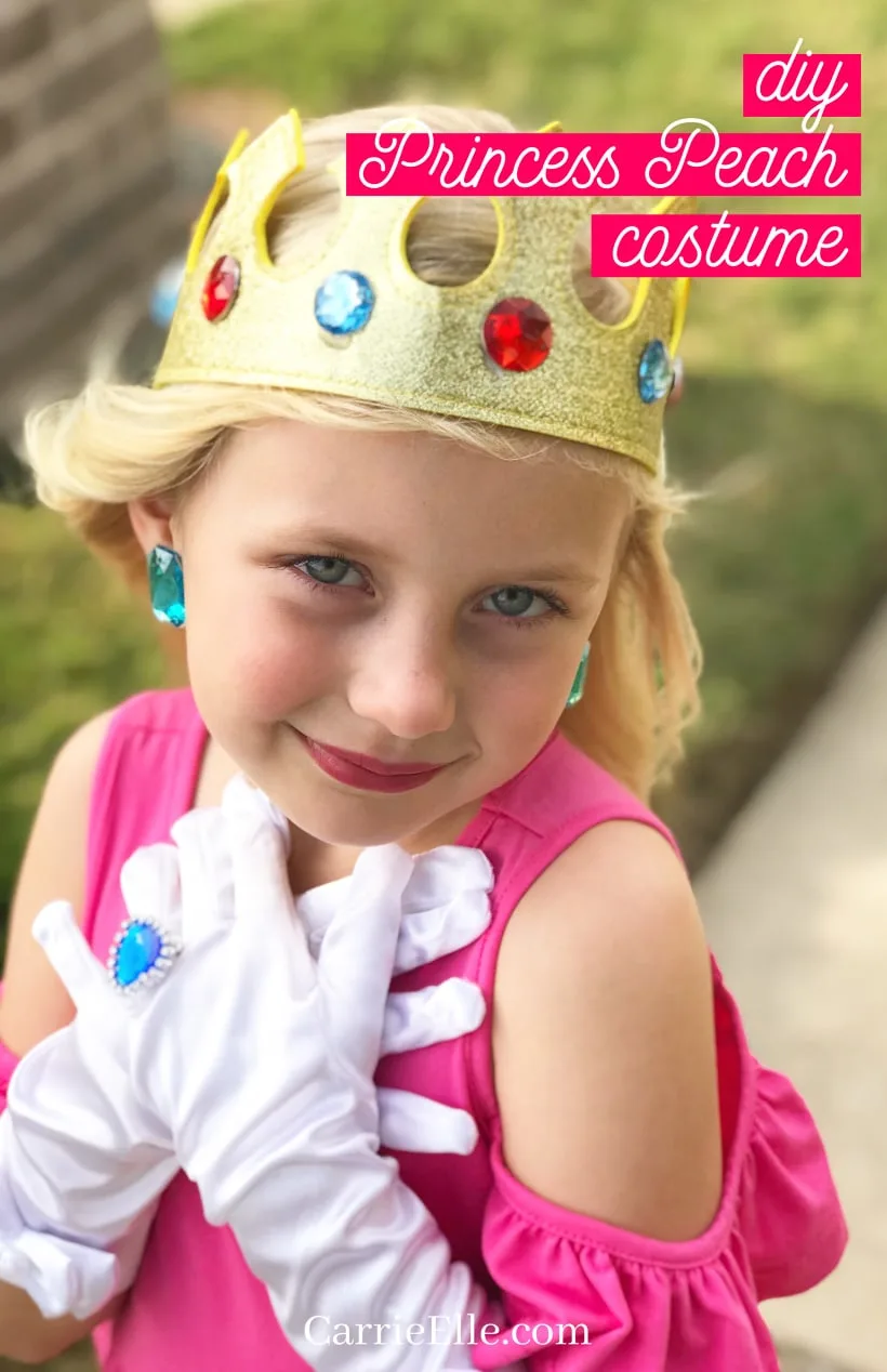 DIY Princess Peach Costume for Kids Carrie Elle