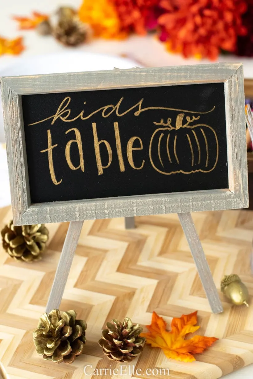 Thanksgiving Printable Table Setting Kids