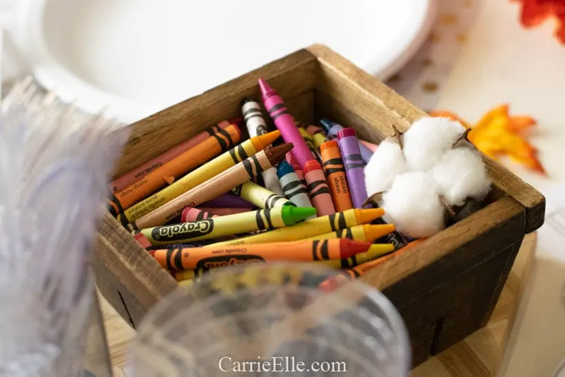 Printable Thanksgiving Table Setting for Kids