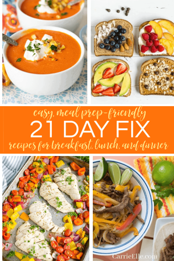 Easy 21 Day Fix Portion Fix Recipes