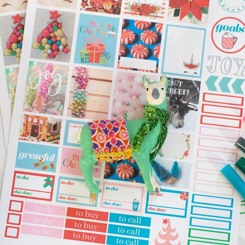 Printable Christmas Planner Stickers