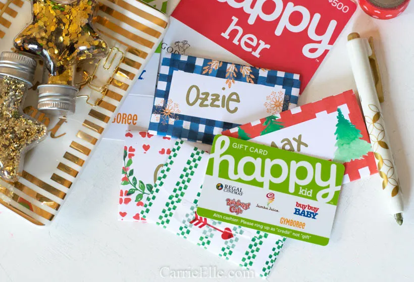 Printable Christmas Gift Card Envelopes