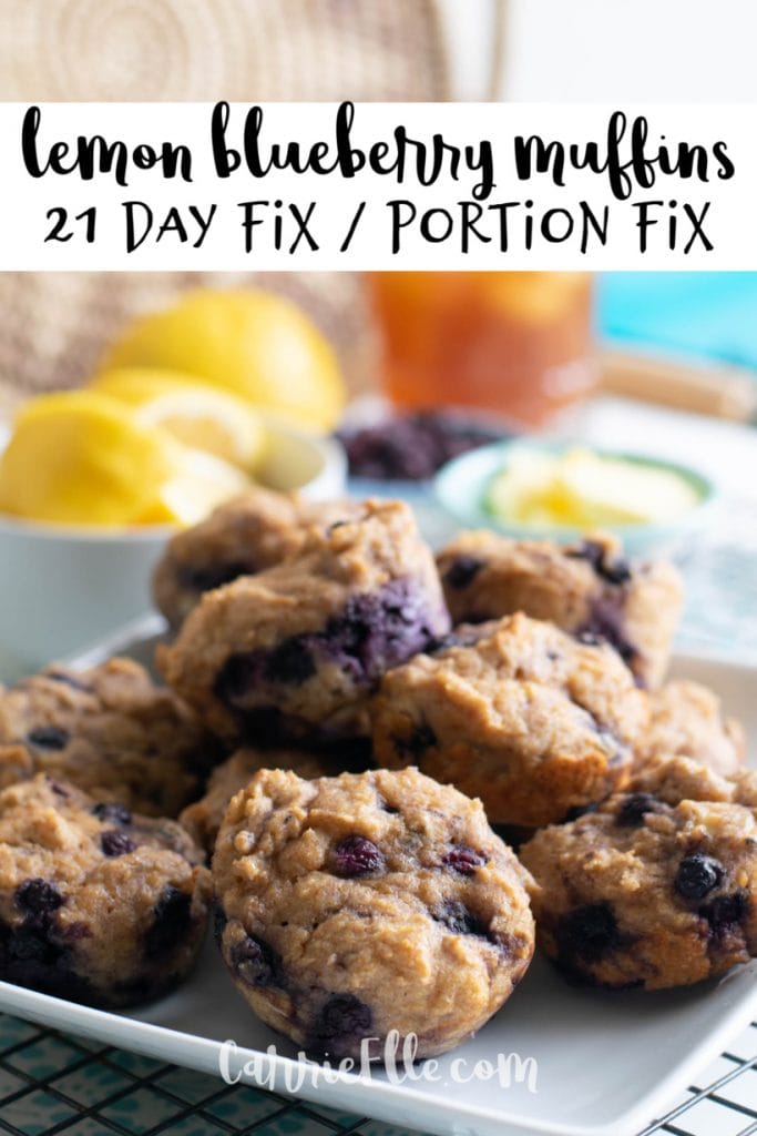 21 Day Fix Lemon Blueberry Muffins Portion Fix