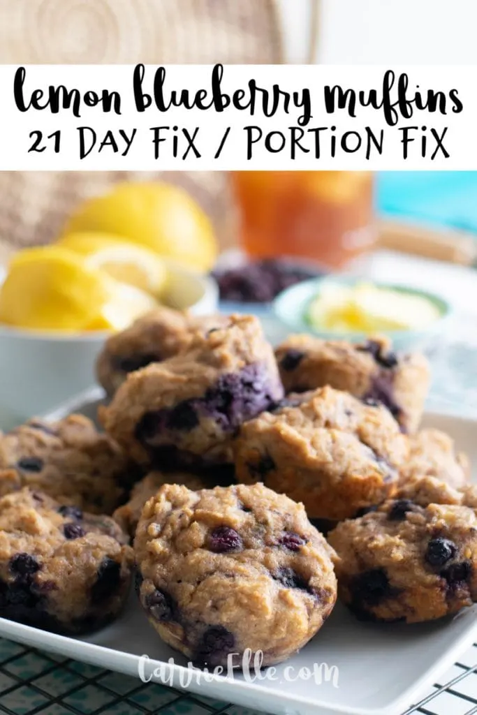 21 Day Fix Lemon Blueberry Muffins Portion Fix