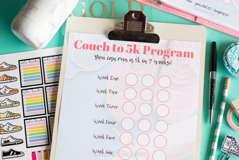 Printable C25K Tracker A5 and 8.5x11