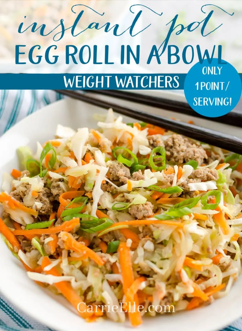 Egg Roll in a Bowl Weight Watchers Instant Pot 1 Point